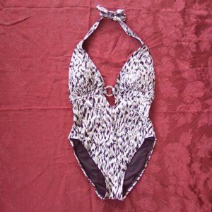 NWOT- Metallic Leopard Print Michael Kors Swimsuit